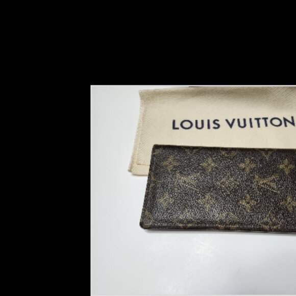 LOUIS VUITTON Monogram Long Bifold Checkbook Wallet & Pouch $265 - Picture 1 of 5